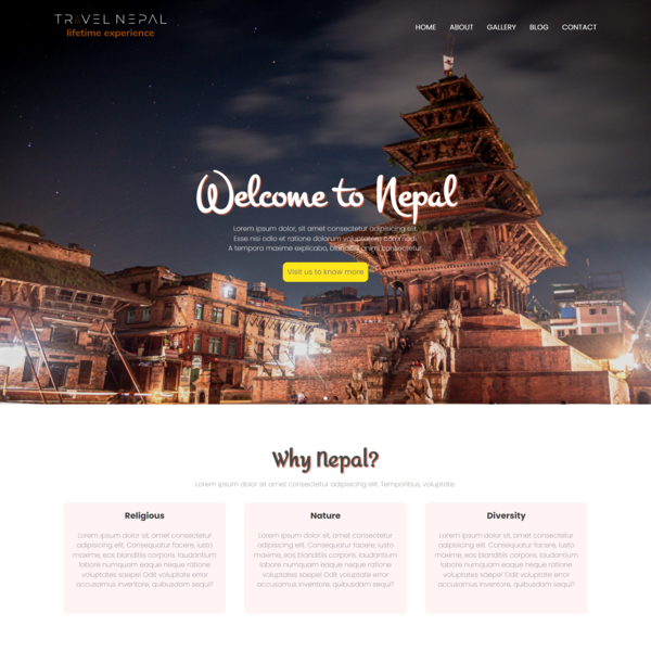 travel nepal website